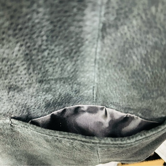 Vintage Basic Editions Genuine Leather Men’s Sz Large Black Button Down Vest - Picture 7 of 9